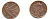 Великобритания 1 пенни 2010 Елизавета II (1952-2022) KM 1107, Spink B6 сталь плакированная медью 177-1227