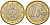 Сан-Марино 1 евро 2009 R, в капсуле KM 485 биметалл UNC 1094-6-25