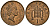 Великобритания 1 пенни 1993 Елизавета II (1952-2022) KM 935a, Spink 4391 (B4) сталь плакированная медью 4176-625