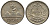 Гватемала 1/4 реала 1896 5 звезд, Испанское правление KM 162 серебро 4532-262