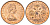 Остров Мэн 1/2 пенни 1971 KM 19 бронза UNC 4611-442