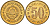 Югославия 50 пара 1977 KM 46 медь цинк UNC 4583-825