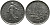 ФРАНЦИЯ 5 ФРАНКОВ 1972 СЕЯТЕЛЬ KM 926a.1, LE FRANC 341.4 медно-никель плакированный никелем 97-636