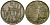 Эфиопия 50 центов 1977 ЕЕ 1969 KM 47.1 медно-никель 4172-323