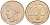 Италия 100 лир 1994 R, дельфины KM 159 медно-никель 27-141
