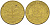 ФРГ 5 ПФЕННИГОВ 1971 D KM 107 J. 382 сталь плакированная латунью 3955-568