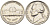 США 5 ЦЕНТОВ 1987 D ДЖЕФЕРСОН KM А192 медно-никель 4546-1214