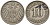 Германия 10 пфеннигов 1909 J KM 12, J. 13 медно-никель 181-144