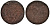 ГЕРМАНИЯ 1/4 ШТЮБЕРА 1754 WIED-RUNKEL медь 71-1141