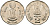 Индия 2 рупии 2000 50 лет Верховному Суду Индии KM 291 медно-никель UNC 94-946