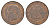 Франция 5 сантимов 1853 W, Наполеон III (1852-1870) KM 777.7, Le Franc 2014 116/7 бронза aUNC 443-1444