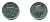 Нидерланды 25 центов 1975 Юлиана (1949-1980) KM 183 никель 76-524