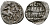 Великое Княжество Московское денга 1535-1547 Иван IV Васильевич, Тверской монетный двор, 0,34 грамм ГиК №65 серебро    262-1442