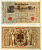 Германия 1000 марок 1910 21 апреля 1910, красная печать, номер семизначный, серия A, буква X, выпуск АПРЕЛЬ - ИЮЛЬ 1918 Pick 44, Роземберг 45b бумага VF 2194-22-2-1