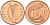 Ирландия 1 пенни 2000 птичка KM 20а сталь плакированная медью UNC 92-217