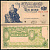 Аргентина 1 песо ND (1950) серия M 69161, розовая бумага Pick 257 (3)  бумага  UNC (пресс) 447-26-1-3