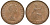 Великобритания 1 пенни 1963 Елизавета II (1952-2022) KM 897, Spink 4157 бронза 4123-946