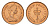 Великобритания 1/2 пенни 1980 Елизавета II (1952-2022) KM 914, Spink 4239 бронза UNC 4708-343