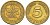 ФРГ 5 ПФЕННИГОВ 1979 J KM 107, J.382 сталь плакированная латунью 4396-1643