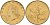 Италия 20 лир 1991 R, дубовый лист KM 97.2 алюминиевая бронза  UNC  4594-837