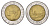 Италия 500 лир 1982 R, Квиринальский дворец в Риме KM 111 биметалл 4119-616