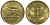 Руанда-Бурунди 1 франк 1961 лев KM 1 латунь UNC M55-10