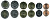 Албания лот из 6 монет 1996-2000 1, 5, 10, 20, 50, 100 лек KM 75, 76, 77, 78, 79, 80 UNC M77-02