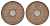 Нигерия 1 пенни 1959 KM 2 бронза UNC 4637-225