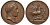 Россия, Франция медаль 1812 Бородинская битва - сражение за Москву Slg. Julius 2528 бронза 00-00