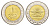 Египет 1 фунт 2021 Золотой парад фараонов KM 1072 биметалл UNC 4652-1245