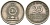 Шри-Ланка 25 центов 1975 KM 141.1 медно-никель 4567-211
