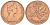 Канада 1 цент 1977 Елизавета II (1952-2022), кленовый лист KM 59.1 бронза 188-755