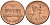 США 1 цент 1985 D, Линкольн KM 201b цинк плакированный медью 4580-419