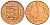 Гернси 1/2 пенни 1971 Елизавета II (1952-2022), герб KM 20 бронза  UNC  220-1213