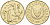 Кипр 2 цента 1994 KM 54.3 никель латунь 4174-1264