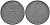 ДАНИЯ 2 ЭРЕ 1968 C; S, ФРЕДЕРИК IX (1947-1972) KM 840.2 цинк 67-441