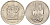 ЮАР 10 центов 1984 цветок алоэ KM 85 никель  UNC  4189-138