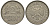 ФРГ 2 марки 1951 D J 386, KM 111 медно-никель плакированный никелем 1515-2341
