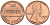 США 1 ЦЕНТ 1976 D, ЛИНКОЛЬН KM 201 медь цинк 188-313