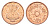 Египет 5 пиастров 2008 KM 941a сталь плакированная бронзой UNC 4651-632