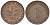 ФРГ 1 пфенниг 1950 F KM 105, J.380 сталь плакированная медью 4609-326
