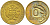 ПЕРУ 10 СЕНТАВО 1969 ЦВЕТОК KM 245.2 латунь 3309-647
