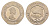 Гибралтар 20 пенсов 2004 300 лет захвату Гибралтара KM 1048 медно-никель UNC 4660-115