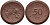 Саксония 50 пфеннигов 1921 виноград и лопата J. N 54 фарфор 1094-5-85