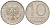 Польша 10 злотых 1987 MW Y 152.1 медно-никель aUNC 4616-1013