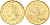 Италия 20 лир 1995 R, дубовый лист KM 97.2 алюминиевая бронза  UNC  4594-1017