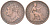 Великобритания 1 фартинг 1823 Георг IV (1820-1830) KM 677, Spink 3822 медь 4613-355