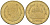 Таиланд 2 бата 2012 BE 2555, Рама IX (1946-2016) KM 445 алюминиевая бронза 4610-1223