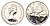 Канада 25 центов 1979 Елизавета II (1952-2022), олень KM 74 никель PROOF-LIKE (BU) 413-4224