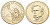 США 1 доллар 2010 Президент США - Франклин Пирс (1853-1857) KM 476 медь с марганцево-латунным покрытием UNC 4666-955